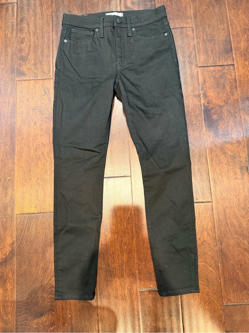 Madewell High Rise Skinny Black Jeans - size 28